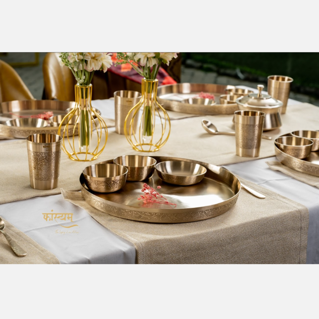 Bronze/Kansa Antique Dinner Set Online