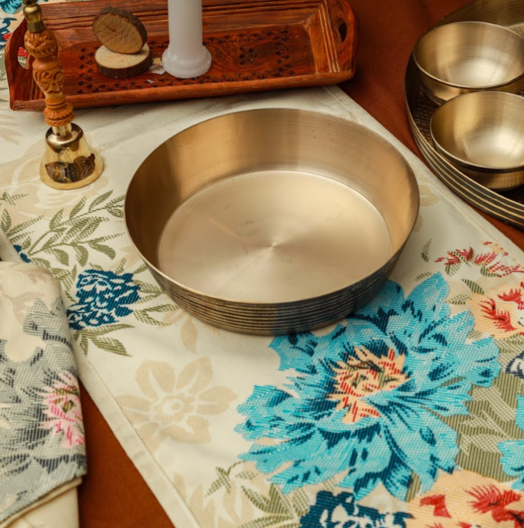 Kansa Thali Set Online of 51 pcs | Manohar (11inch)