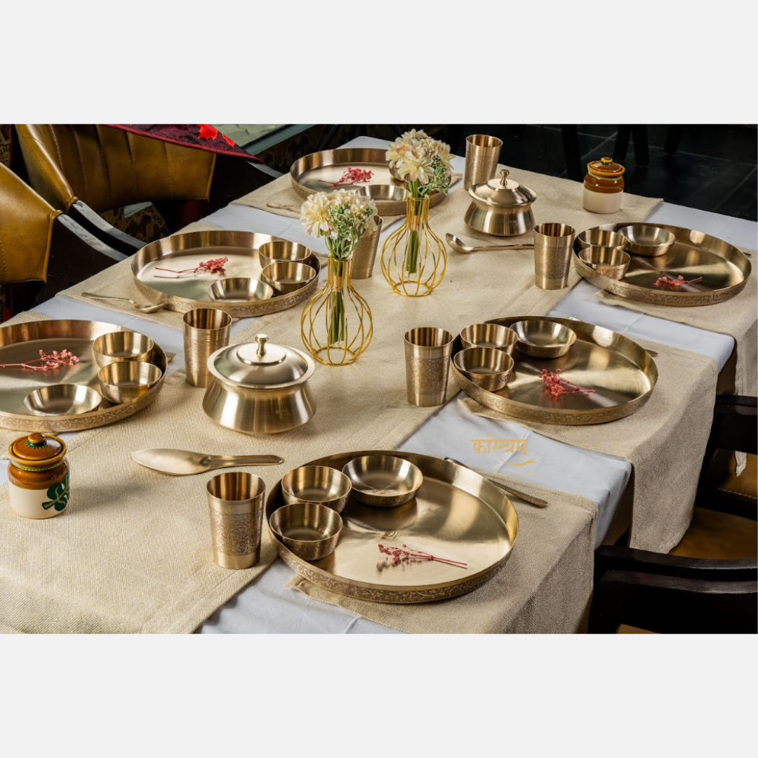 Bronze/Kansa Antique Dinner Set Online