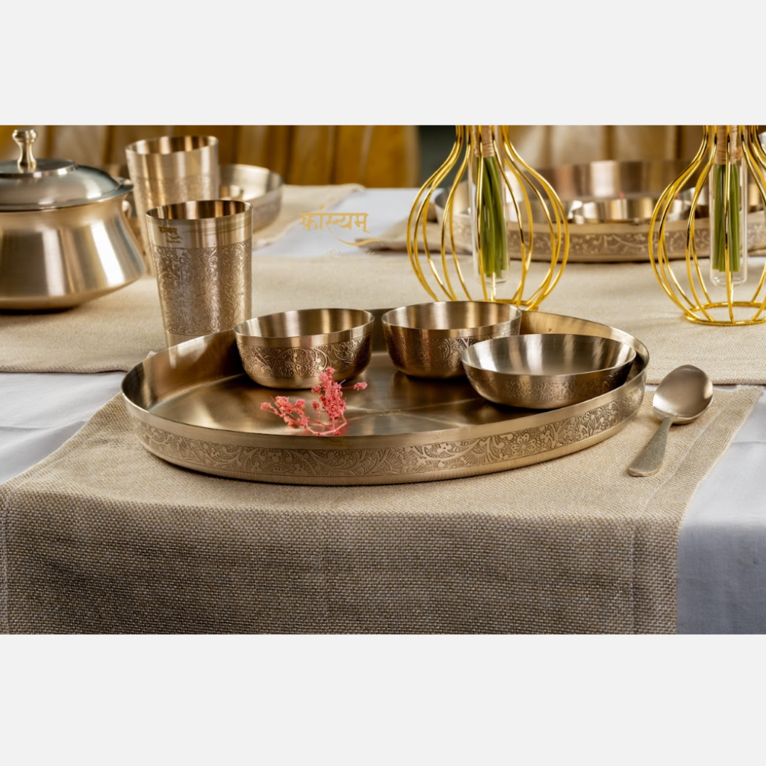 Bronze/Kansa Antique Dinner Set Online