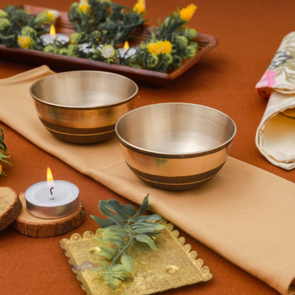 Bronze/Kansa Buffet Plate Set of 6 – Manohar (12 Inch)